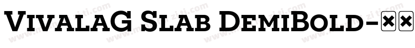 VivalaG Slab DemiBold字体转换